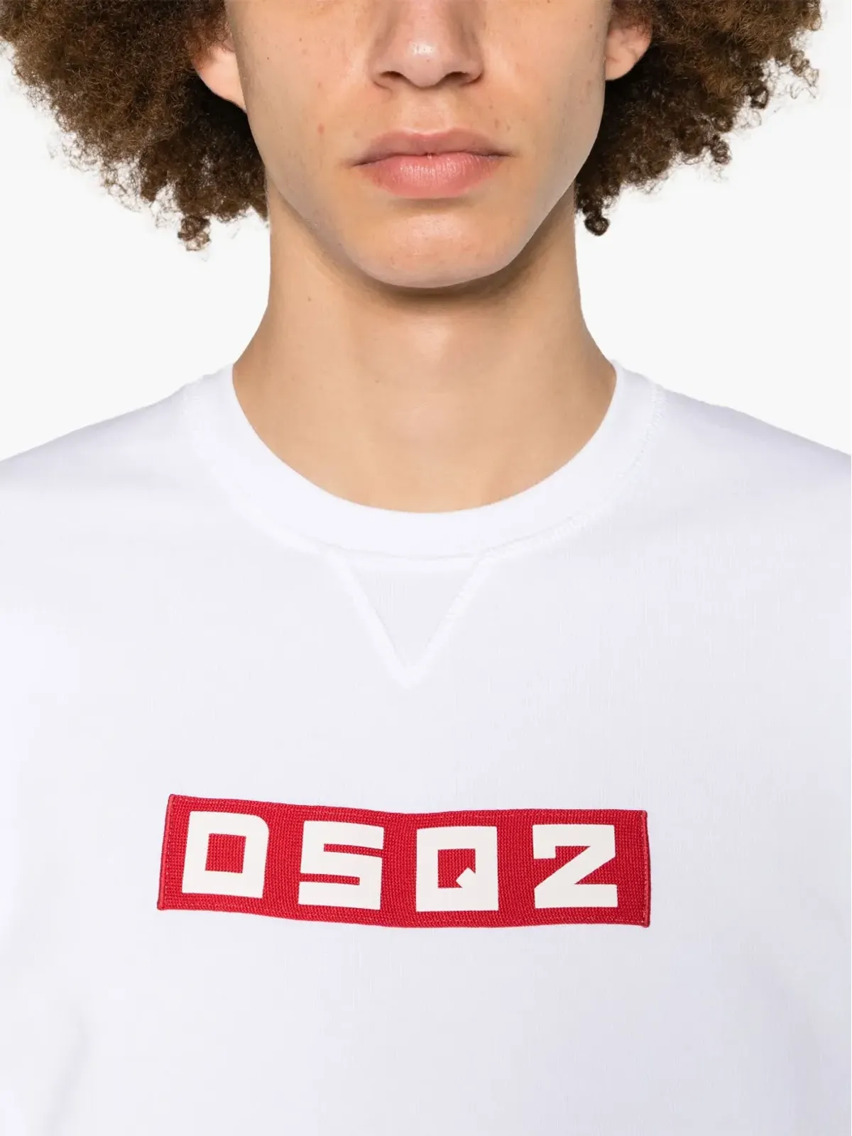 DSQUARED2 ロゴ刺繍入りコットン スウェットシャツ - ホワイト - 画像5