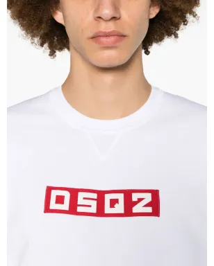 DSQUARED2 ロゴ刺繍入りコットン スウェットシャツ - ホワイト - サムネイル5