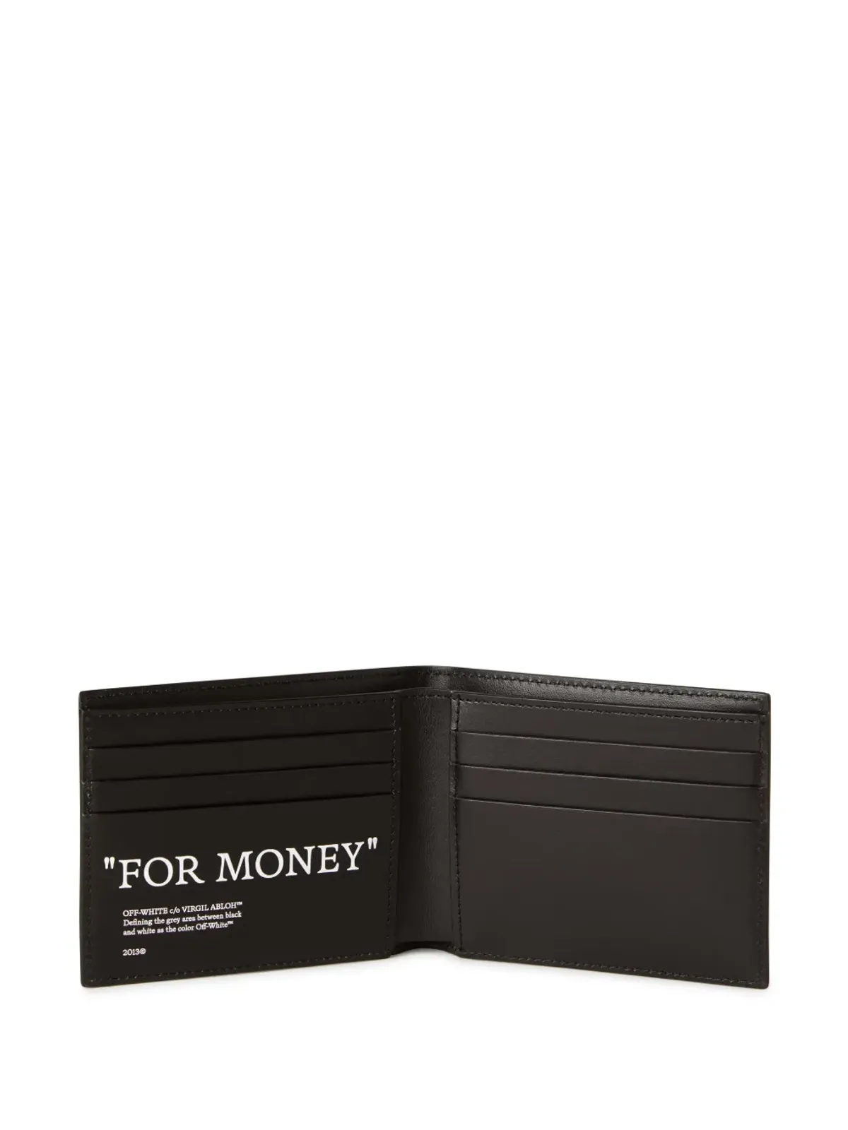 Off-White フォー・マネー 二つ折り財布 - ブラック - 画像3
