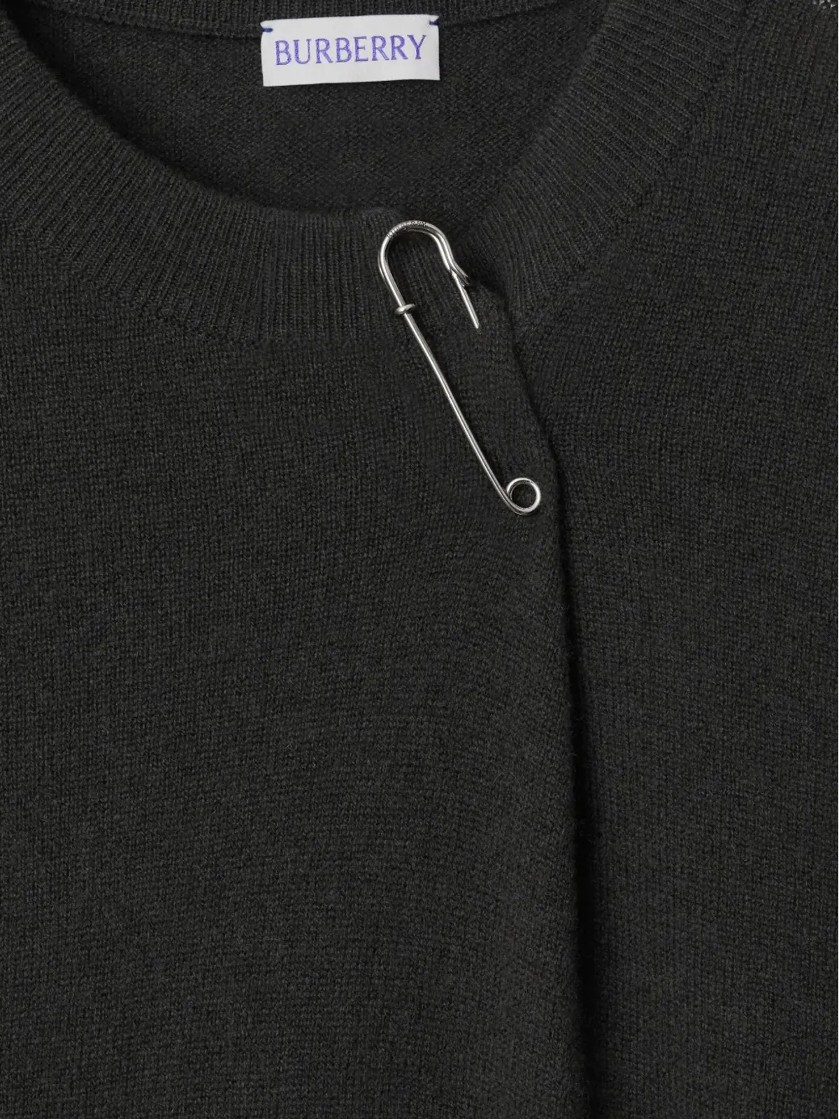Burberry EKD カシミヤ ジャンパー - グレー - 画像5