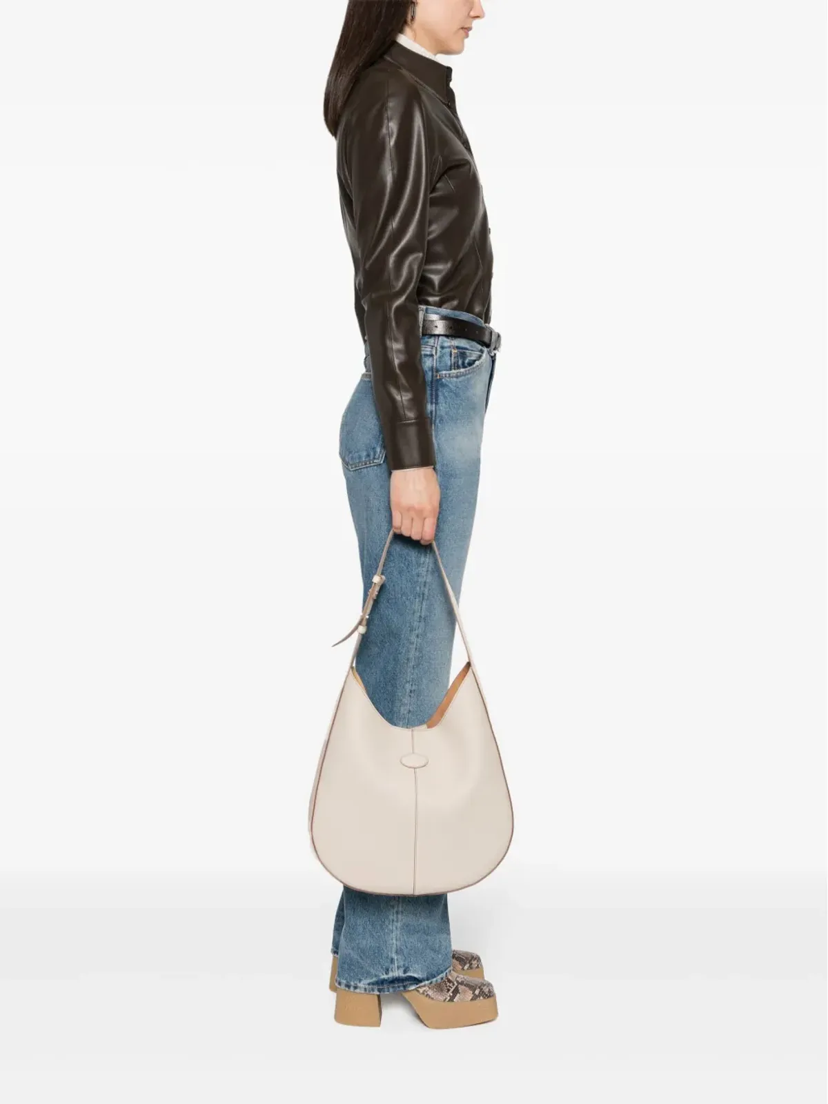 Tod's 小型 Di レザー ショルダーバッグ - ベージュ系 - 画像2