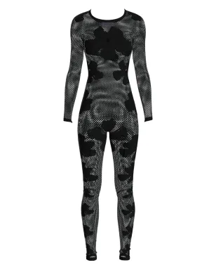 Maccapani モノグラム柄セミシアージャンプスーツ ブラック - サムネイル4