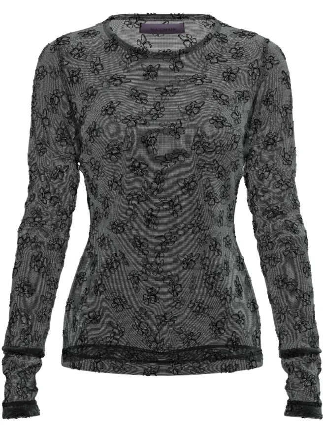 Maccapani Maccapani Skimpy monogram-print T-shirt - Blackの商品画像