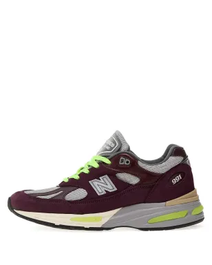 New Balance x Patta 991v2 レースアップスニーカー - レッド - サムネイル1