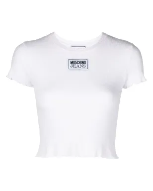 MOSCHINO JEANS ロゴアップリケ付きクロップドTシャツ - サムネイル1