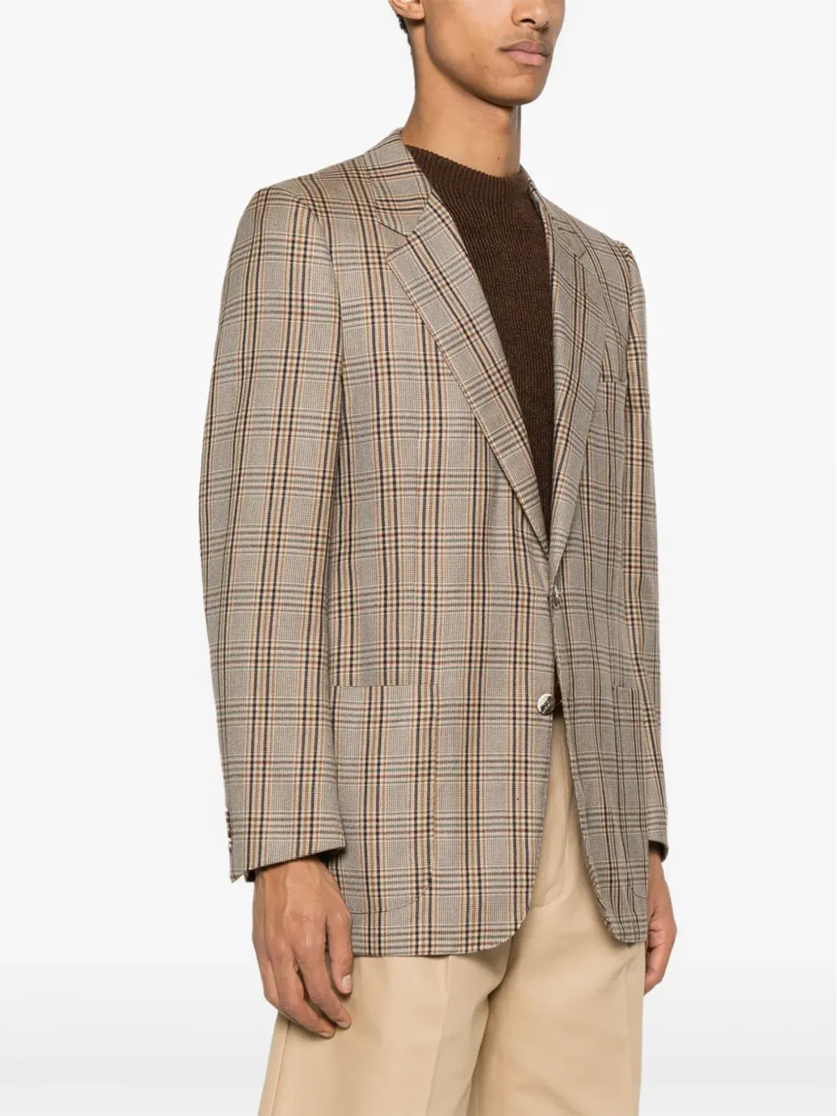 Christian Dior ビンテージ 1970年代 チェック柄 クラシック ブレザー - 画像3