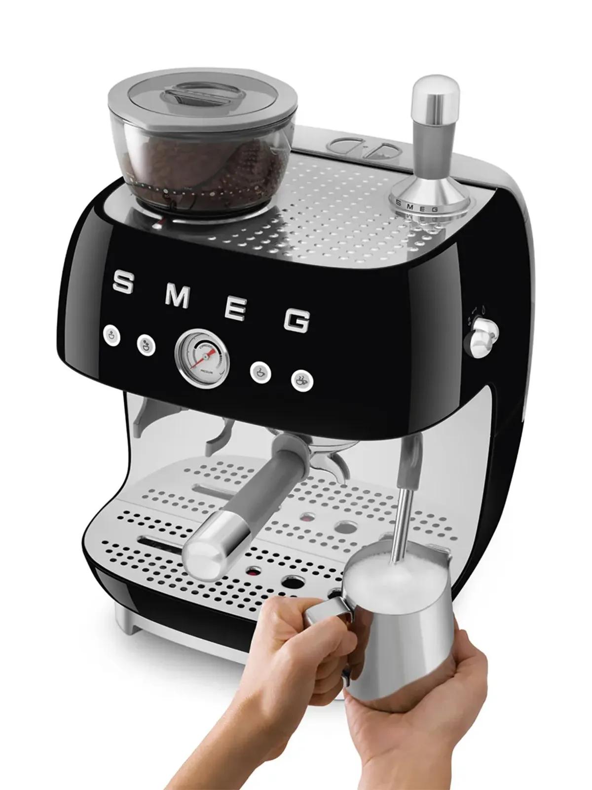 Smeg 50's Style エスプレッソコーヒーマシン - 画像3