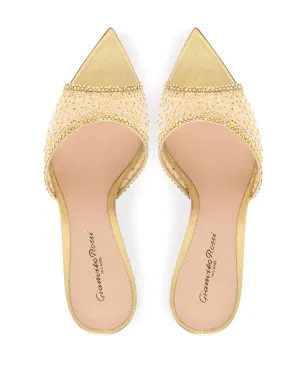 Gianvito Rossi ラニア 85mm クリスタル装飾ミュール - ニュートラルカラー - サムネイル3