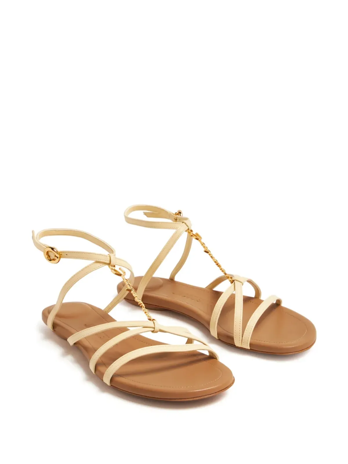 Jacquemus Pralu レザーサンダル - ニュートラルカラー - 画像4