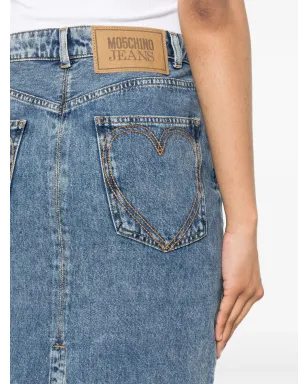 Moschino ロゴアップリケ デニムスカート - サムネイル5