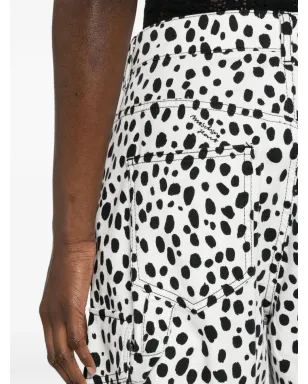 Moschino スポットプリント カーゴパンツ ホワイト - サムネイル5