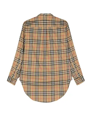 Burberry ビンテージ チェック柄コットンシャツ - ブラウン - サムネイル2