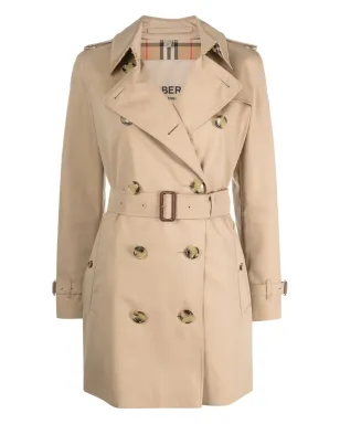 Burberry ショート Kensington Heritage コットン トレンチコート - ブラウン - サムネイル1
