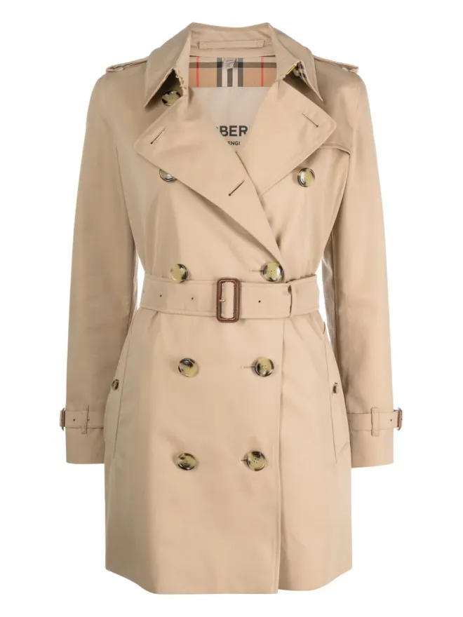 Burberry Burberry ショート Kensington Heritage コットン トレンチコート - ブラウンの商品画像