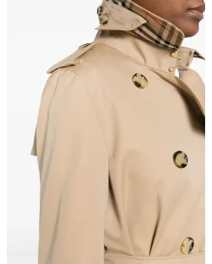 Burberry ショート Kensington Heritage コットン トレンチコート - ブラウン - サムネイル5