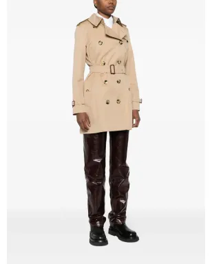 Burberry ショート Kensington Heritage コットン トレンチコート - ブラウン - サムネイル3