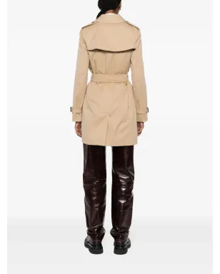 Burberry ショート Kensington Heritage コットン トレンチコート - ブラウン - サムネイル4