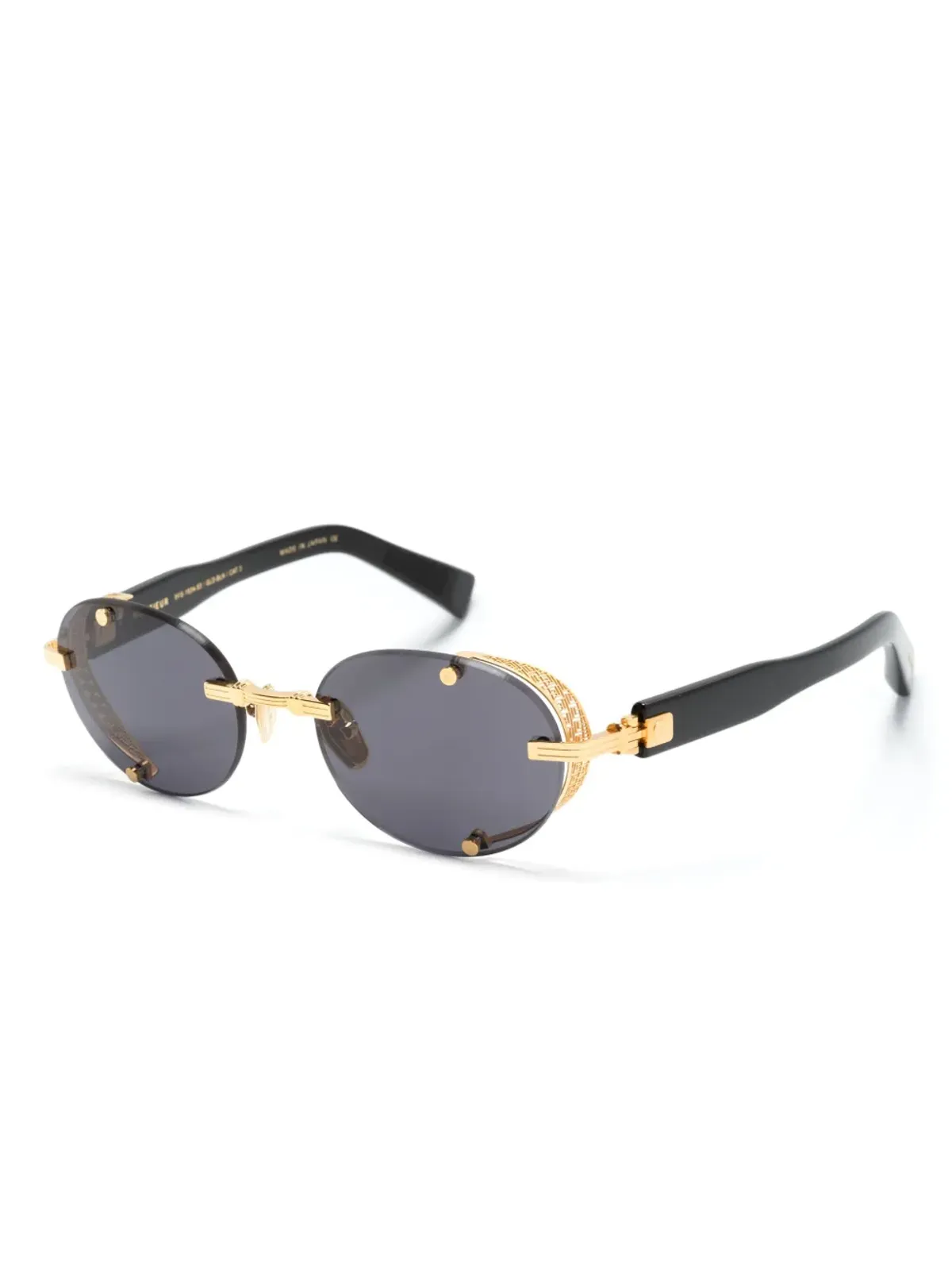 Balmain Eyewear オーバルフレーム ティントサングラス - 画像2