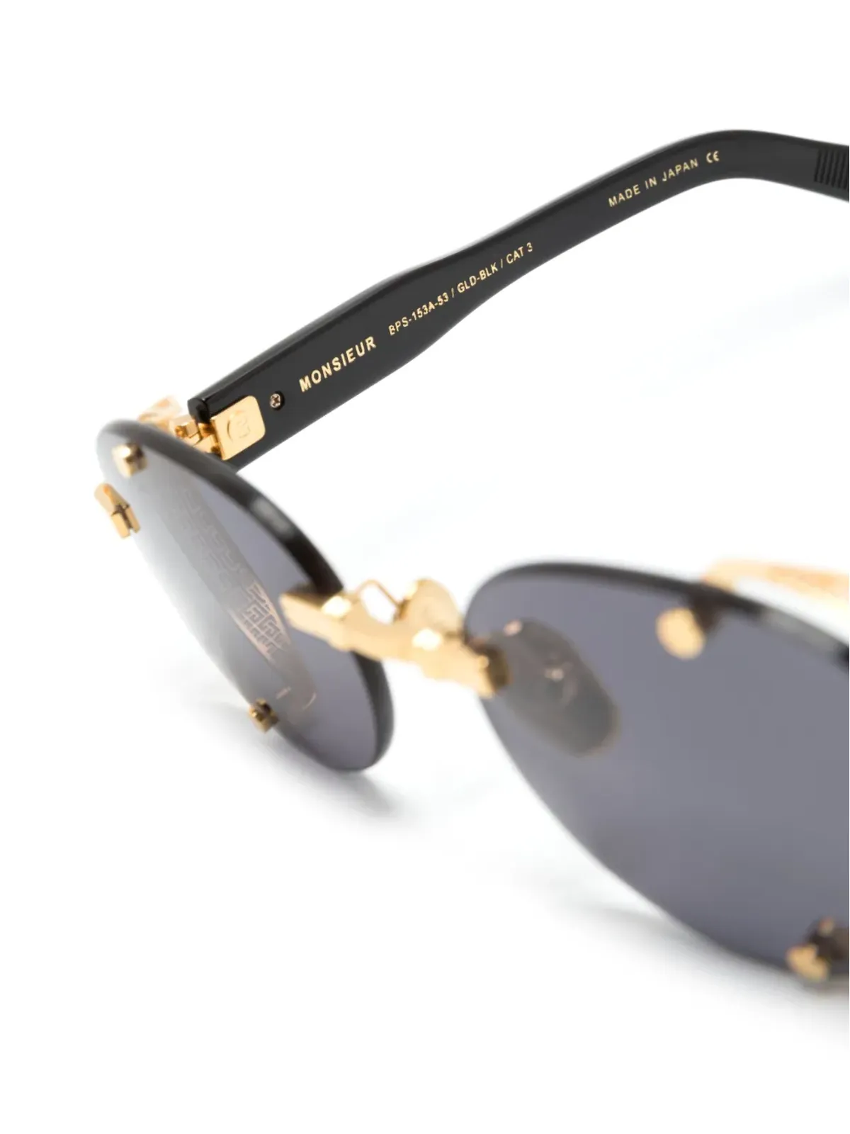 Balmain Eyewear オーバルフレーム ティントサングラス - 画像3
