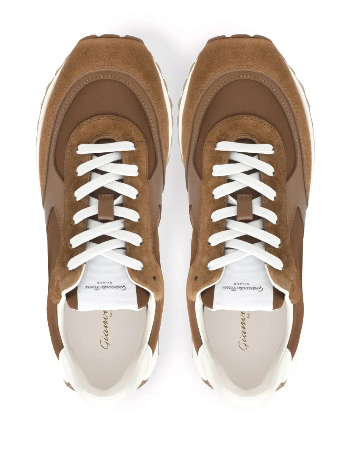 Gianvito Rossi グラベルパネルドスニーカー - ブラウン - 画像3