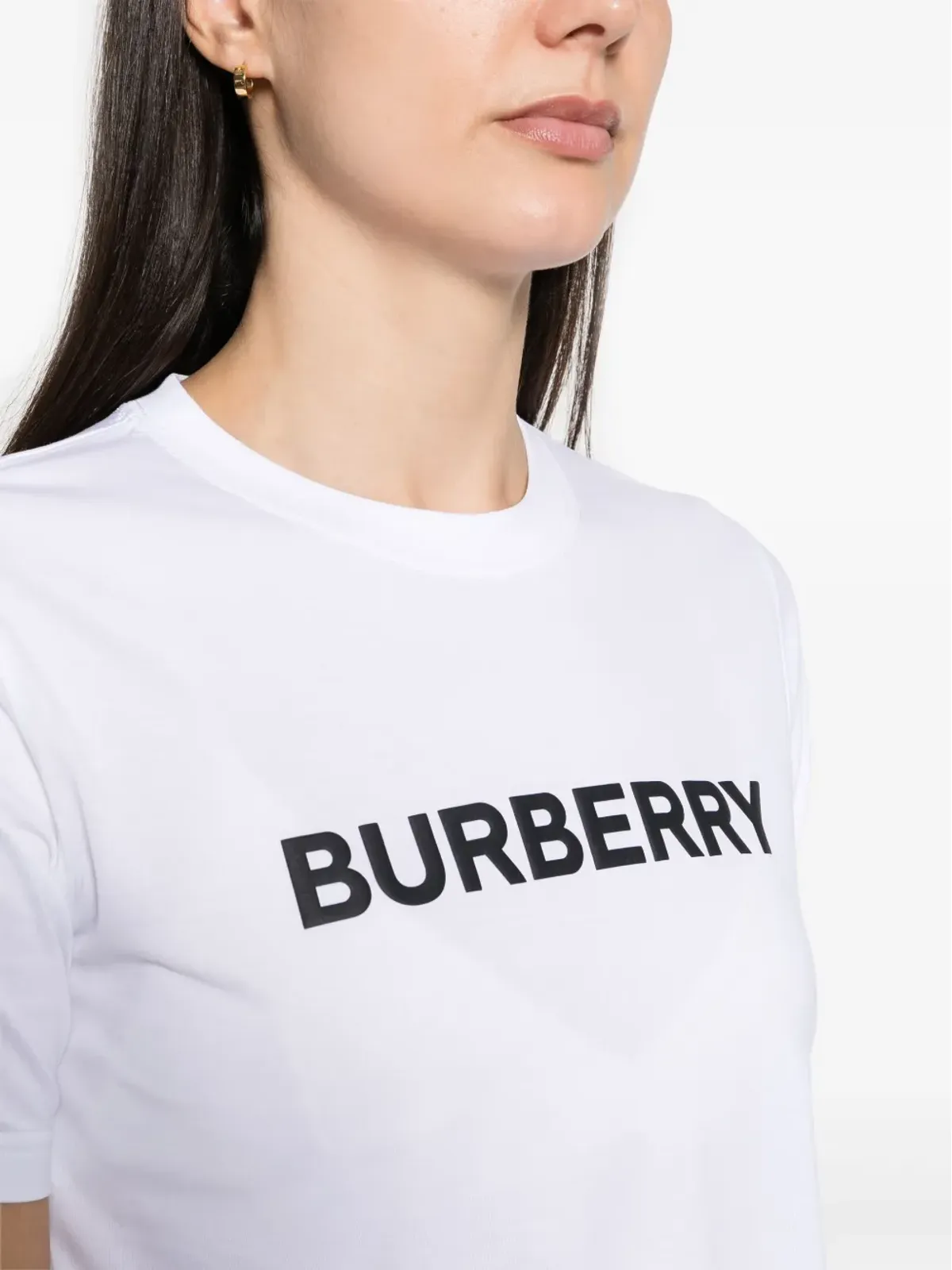 Burberry マルゴ ロゴプリント コットン Tシャツ - ホワイト - 画像5