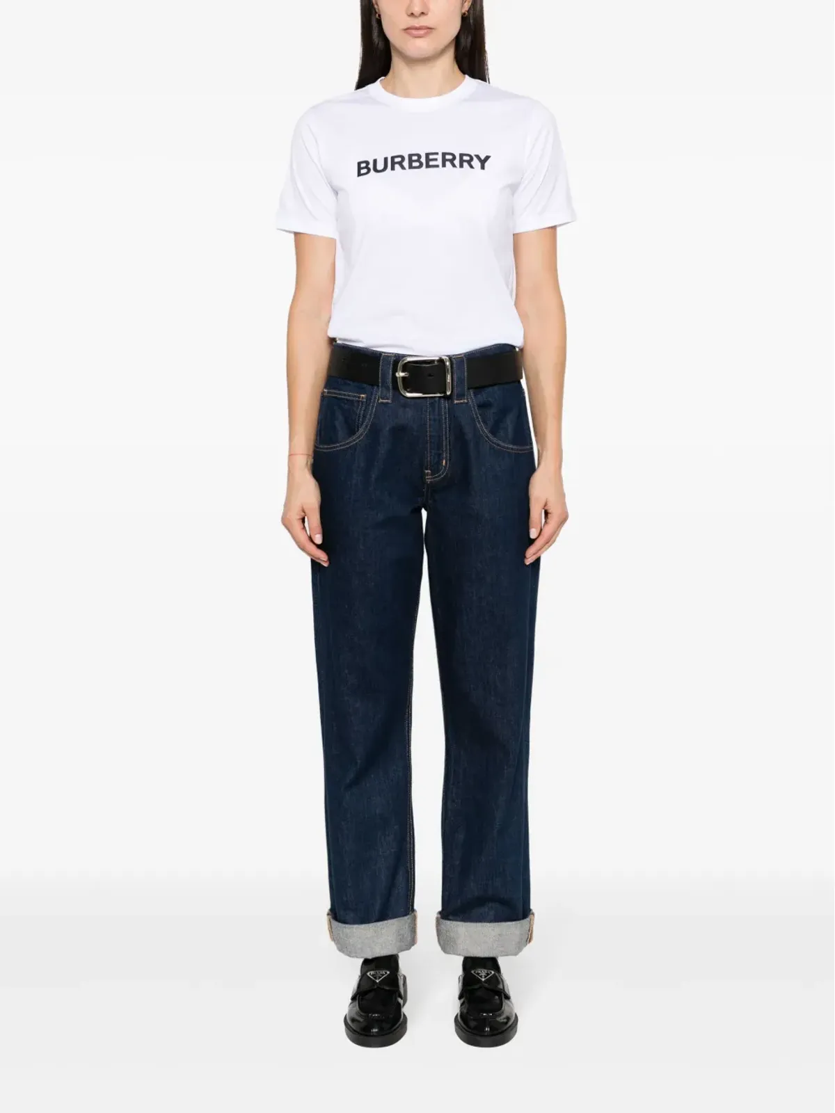 Burberry マルゴ ロゴプリント コットン Tシャツ - ホワイト - 画像2