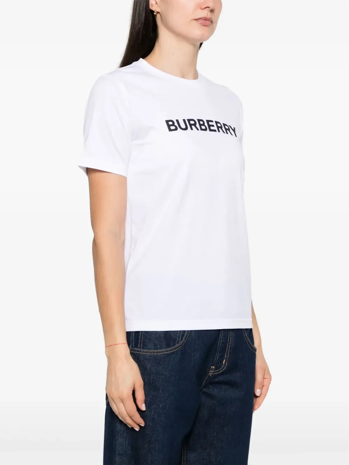 Burberry マルゴ ロゴプリント コットン Tシャツ - ホワイト - 画像3
