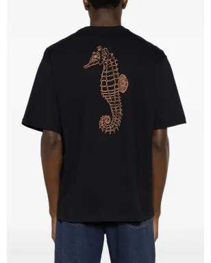Amir Slama シーホース柄 コットン Tシャツ - サムネイル4