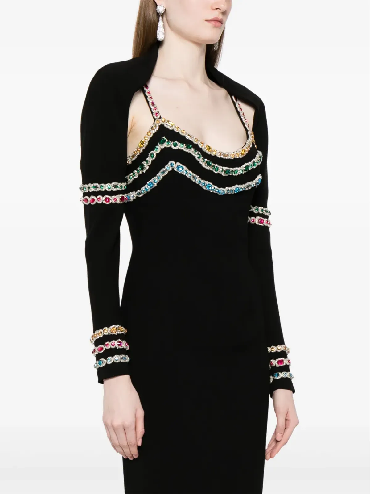 Zuhair Murad ビーズ刺繍カディボレロ - 画像3