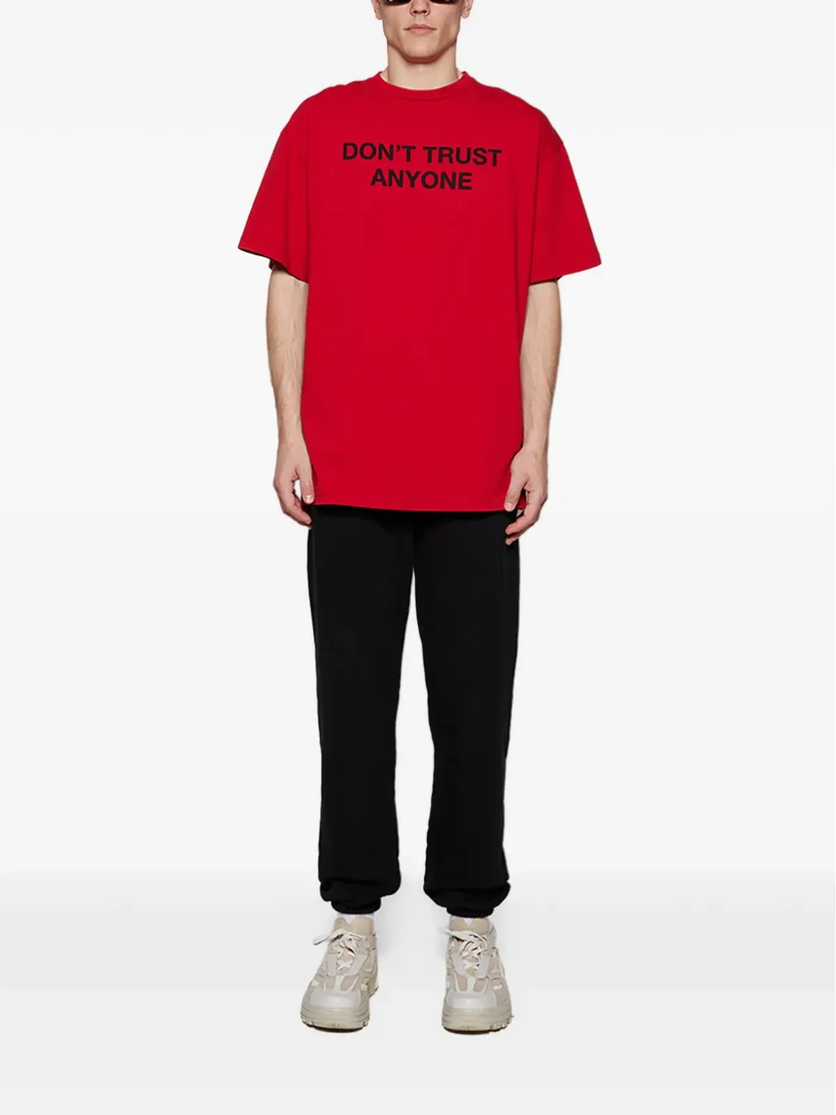 Local Authority コットンTシャツ - レッド - 画像2