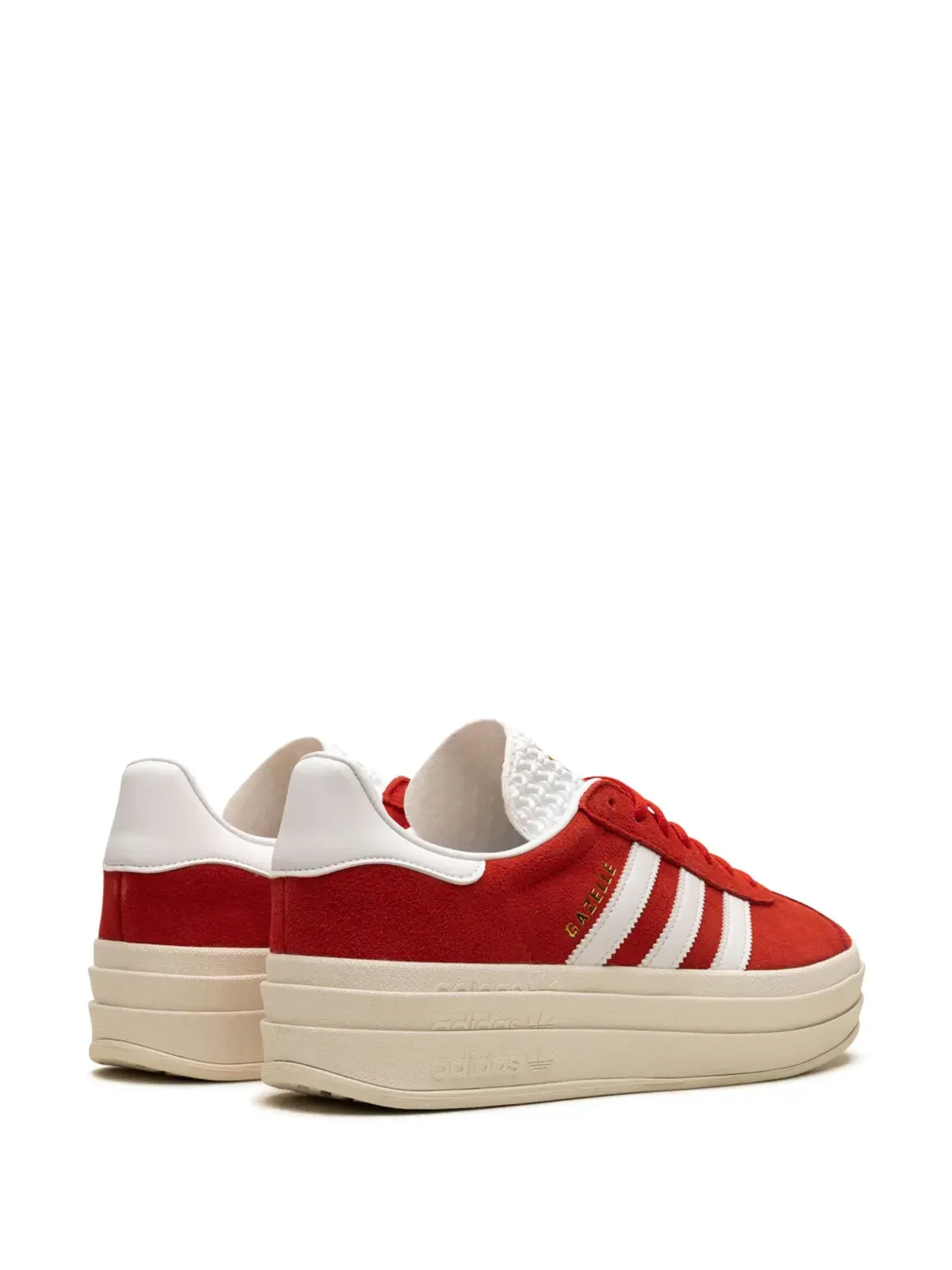 adidas Gazelle Bold スエード ロー・トップ スニーカー - レッド - 画像3