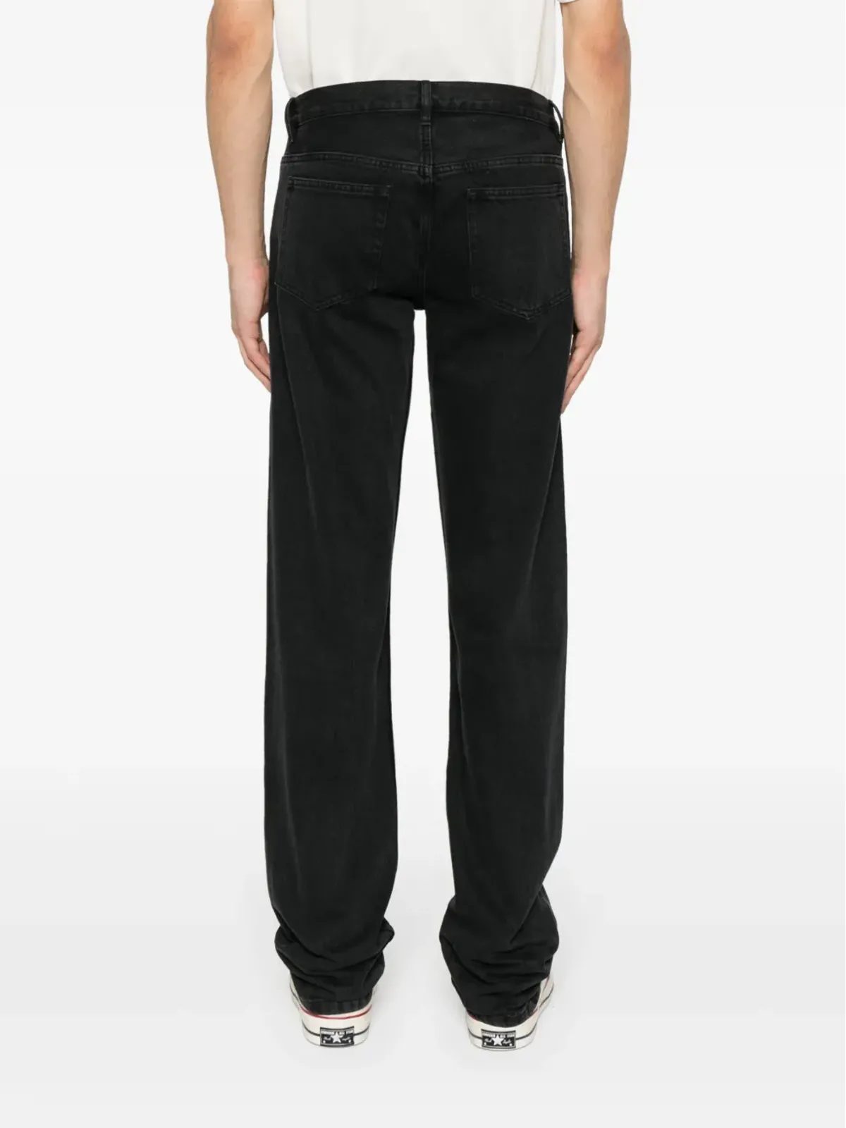 A.P.C. ニュー・スタンダード ミッドライズ ストレートジーンズ ブラック - 画像4