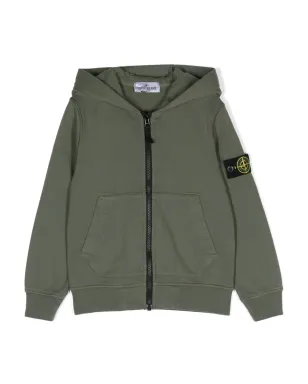 Stone Island Junior コンパスパッチ フード付きジャケット - サムネイル1