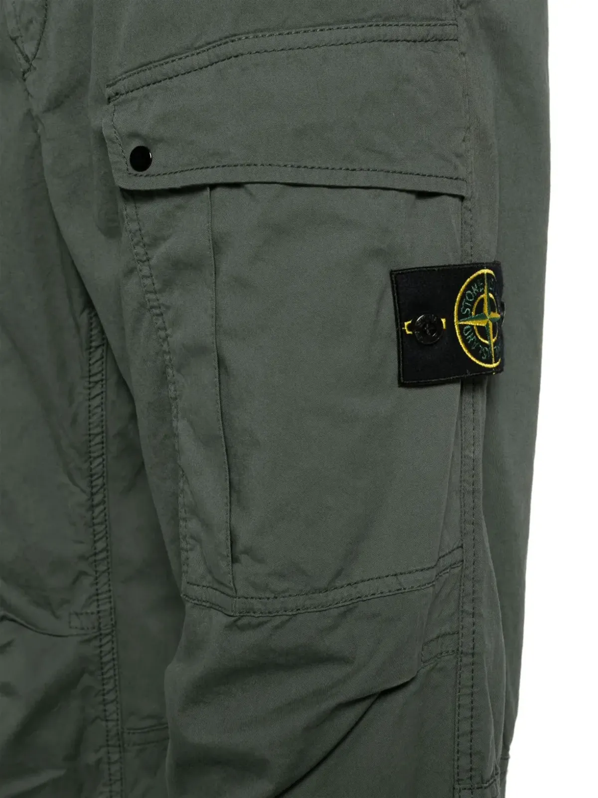 Stone Island コンパスバッジ テーパードパンツ - グリーン - 画像5
