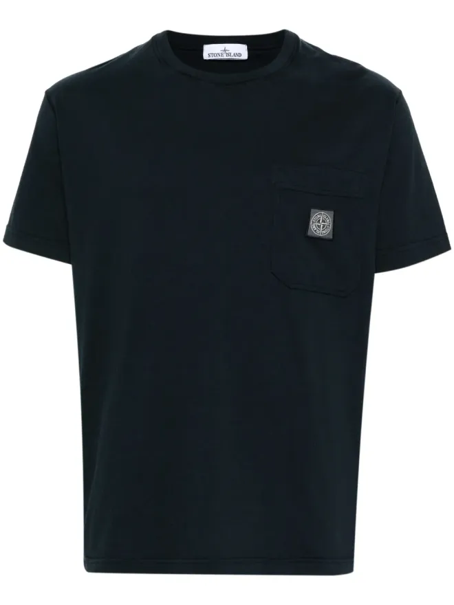 Stone Island Stone Island コットンジャージーTシャツ ブルーの商品画像