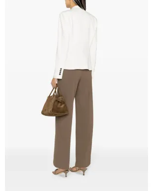 Brunello Cucinelli シングルブレスト コットン混紡ブレザー - ニュートラルカラー - サムネイル4