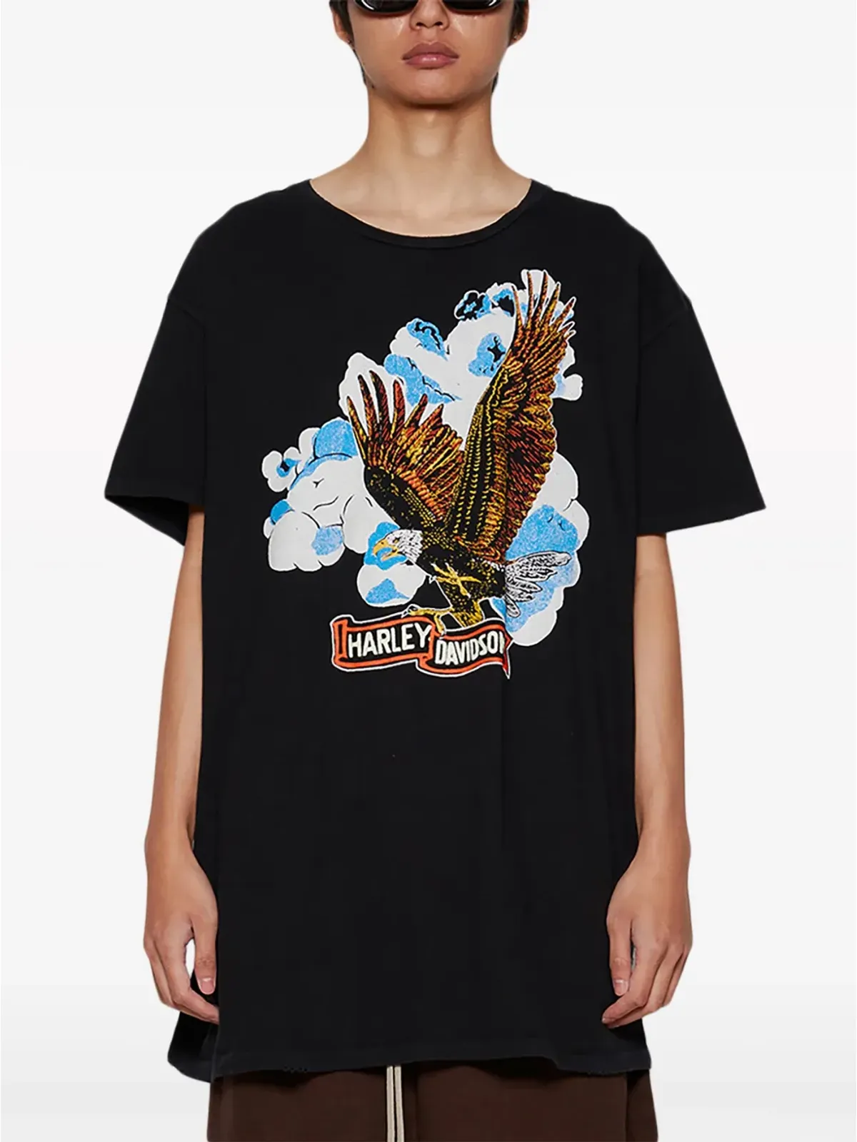 MadeWorn グラフィックプリント コットン Tシャツ ブラック - 画像3