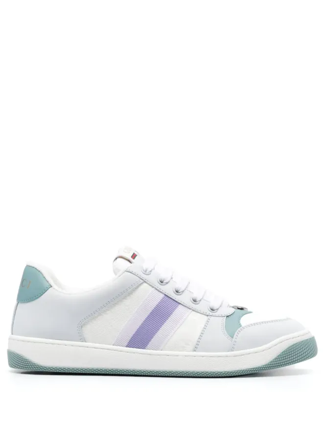 Gucci Gucci Screener panelled leather sneakers - Whiteの商品画像