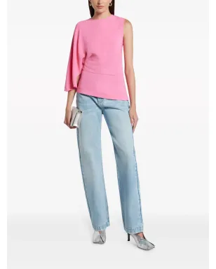 Stella McCartney Sウェーブパッチストレートレッグジーンズ - ブルー - サムネイル2