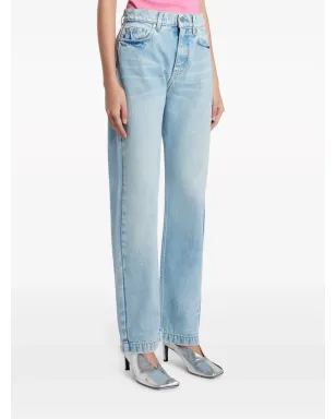 Stella McCartney Sウェーブパッチストレートレッグジーンズ - ブルー - サムネイル3