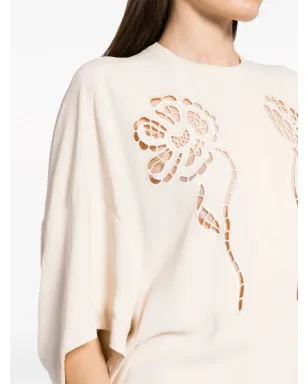 Stella McCartney ブロderie-anglaise フローラル ロングドレス - サムネイル5
