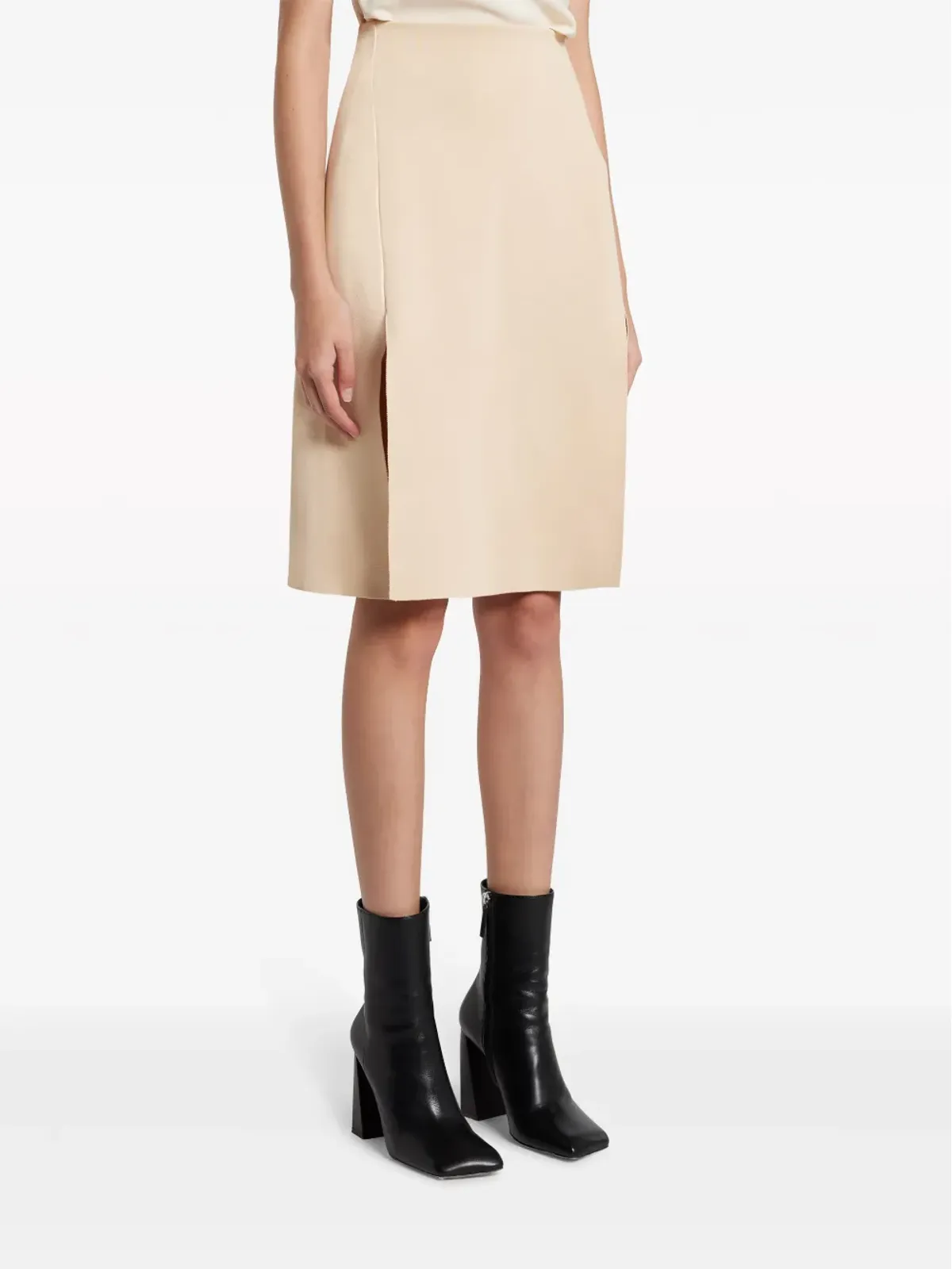 Stella McCartney フロントスリット入りニットスカート - 画像3