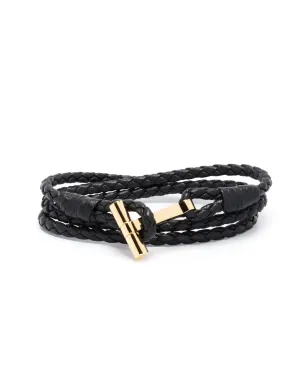 TOM FORD T-logo 編み込みブレスレット - サムネイル1