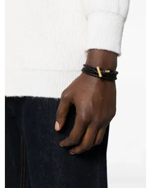 TOM FORD T-logo 編み込みブレスレット - サムネイル2