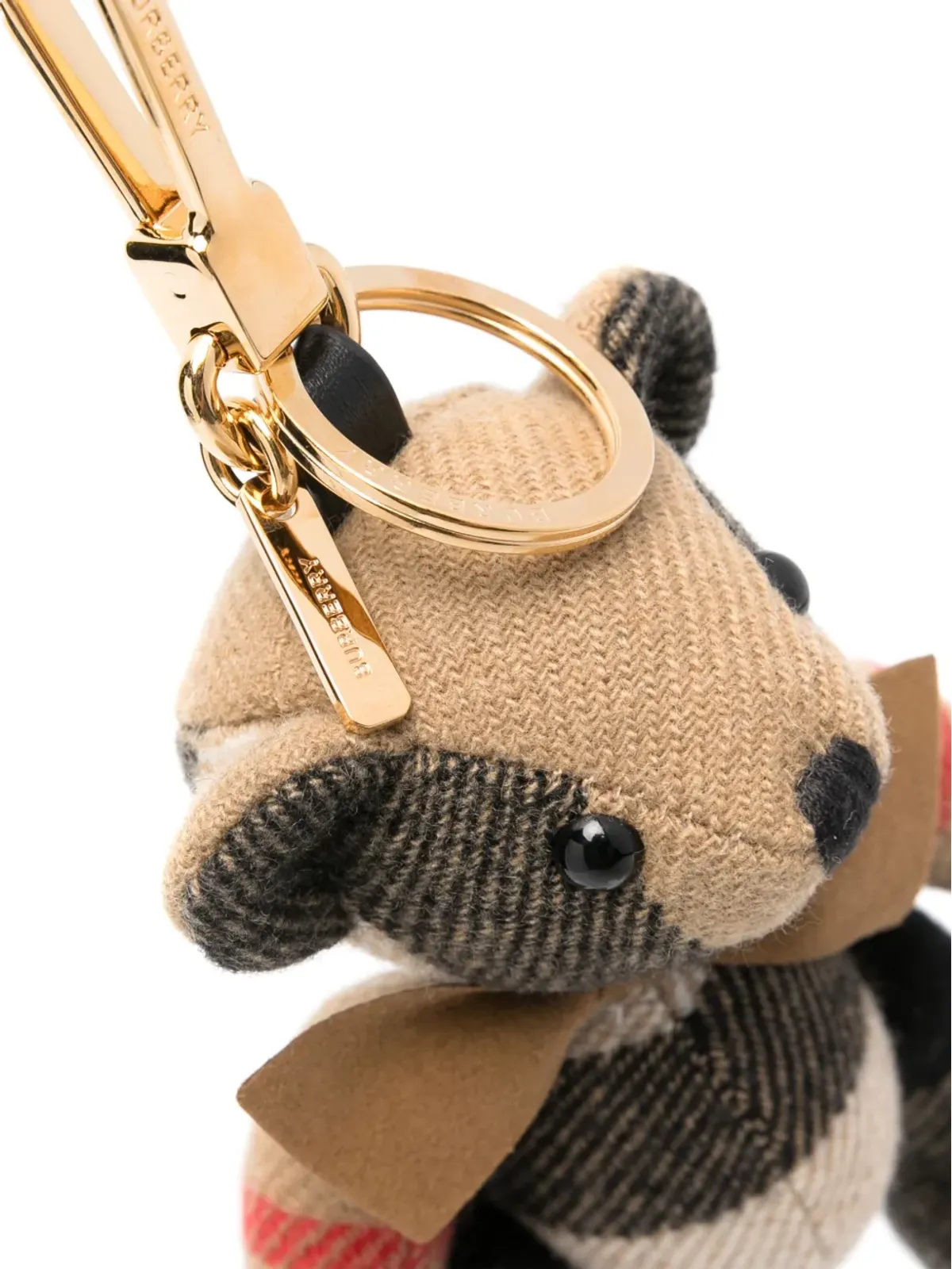Burberry トーマスベア チェック柄 キーリング - ニュートラルカラー - 画像2