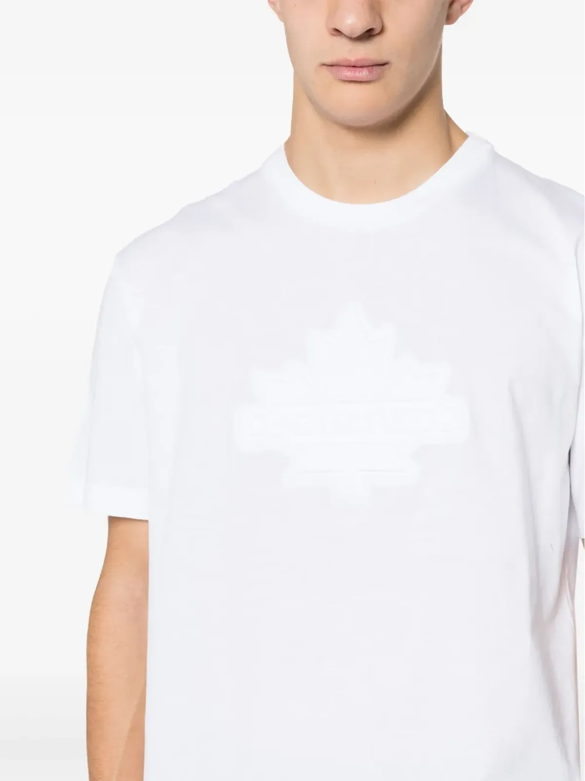 DSQUARED2 リーフスケーター コットン Tシャツ - ホワイト - 画像5