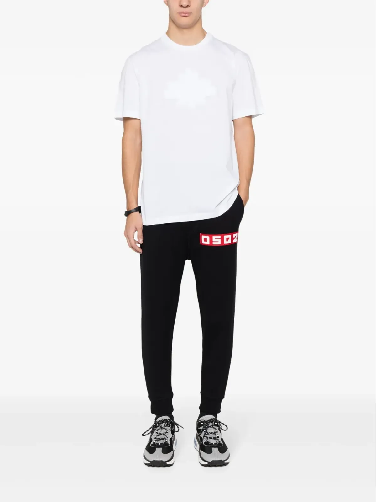 DSQUARED2 リーフスケーター コットン Tシャツ - ホワイト - 画像2