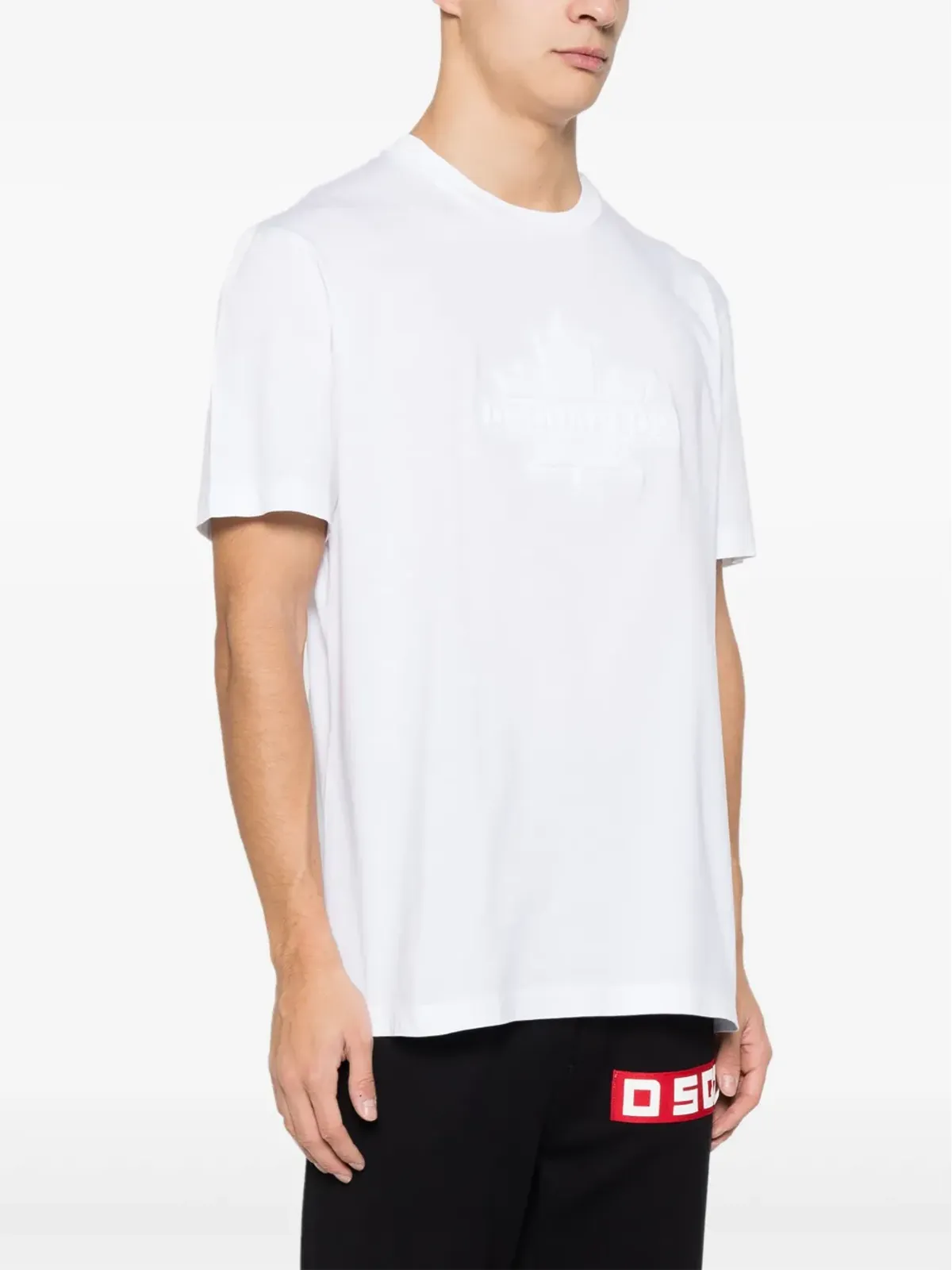 DSQUARED2 リーフスケーター コットン Tシャツ - ホワイト - 画像3