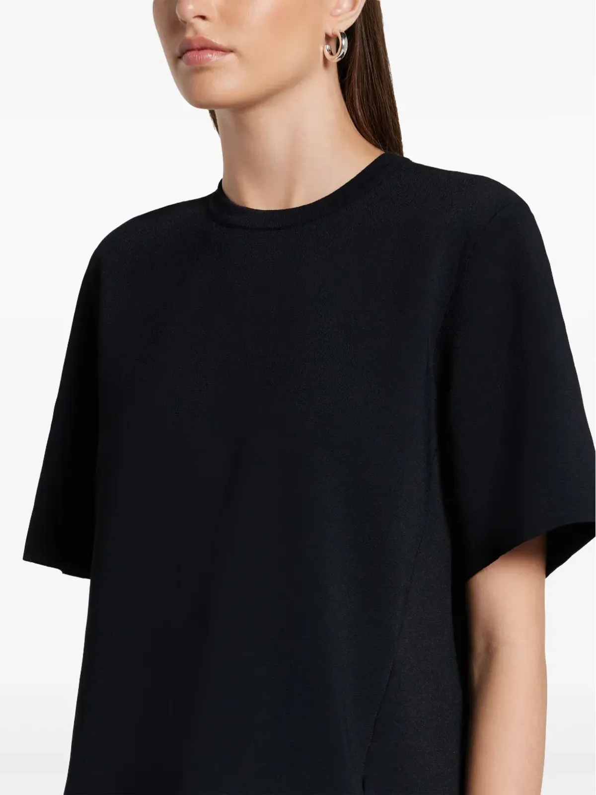 Stella McCartney コンパクトニット Tシャツ - ブラック - 画像5