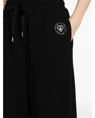 Stella McCartney ロゴパッチ コットン トラックパンツ - ブラック - サムネイル5